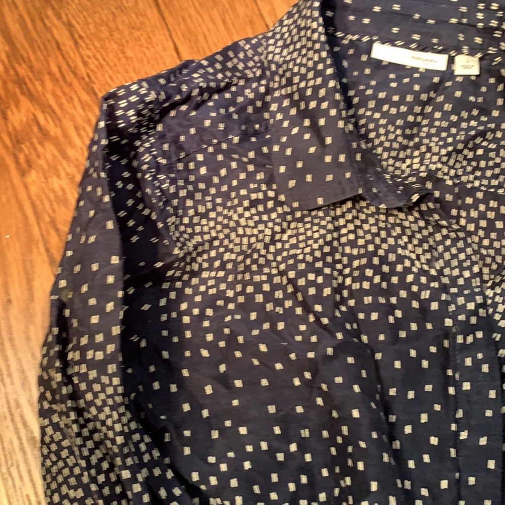 Halogen Button Down Navy Size Small - image 3